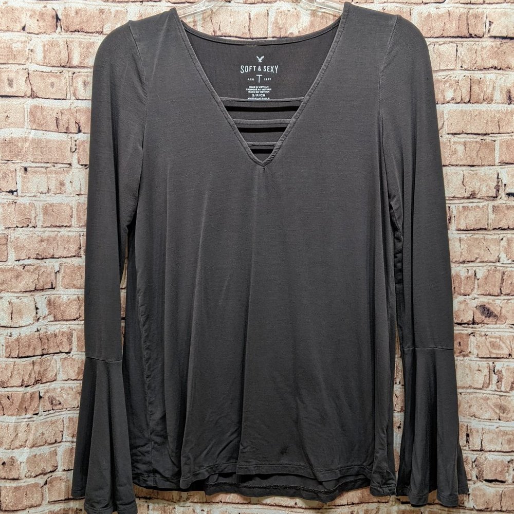 American Eagle Outfitters T-shirt Soft & Sexy T Long Sleeve Size Small